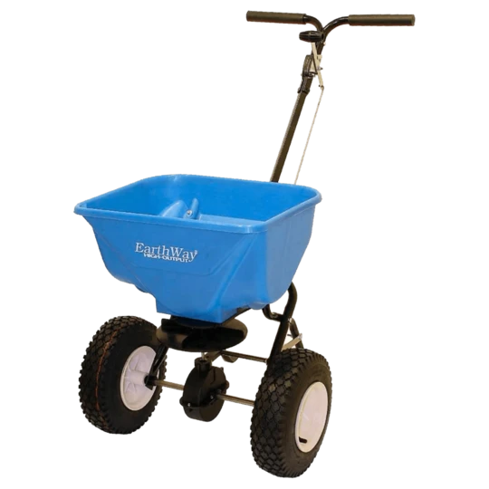 Earthway 2130 Zout- Meststofstrooier Duwmodel 30 Liter - Blauw 1 Earthway 2130 Zout- Meststofstrooier Duwmodel 30 Liter - Blauw
